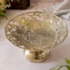 Elegant 9.75 Inch Brass Bowl Set in a premium velvet box