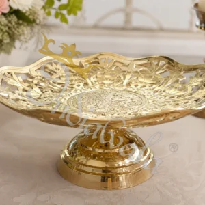 10 Inch Designer Brass Bowl Set in a premium velvet box