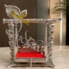 Silver Gold Plated Aluminium Krishna Jhula for home temple decor