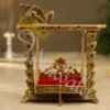 Silver Gold Plated Aluminium Krishna Jhula for home temple decor