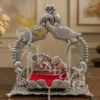 Aluminium Silver Gold Plated Balgopal Jhula for home temple decor