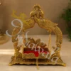 INW-9431_1 Aluminium Silver Gold Plated Balgopal Jhula for home temple decor