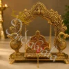 10.5 Inch Silver Gold Plated Krishna Swing