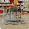INW-9434_1 Silver Plated Kamdhenu Cow Gifting Statue