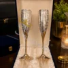INW-9440_1-1 Elegant 8.5 Inch German Silver Wine Glass in a premium velvet box