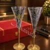 Elegant 8.5 Inch German Silver Royal Wine Glass in a premium velvet box