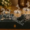 Exquisite 16 Inch German Silver Horse Cart Dry Fruit Bowl for premium gifting
