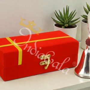 9.5 Inch Silver Plated Aluminium Pooja Bell in a premium velvet box
