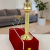 11 Inch Brass Ashoka Pillar Emblem in a premium velvet box