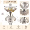 INW-9451_1 German Silver Aluminium Diya Set in a premium velvet box