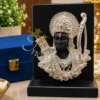 6 Inch German Silver Ram Ji Face Idol in a premium velvet box