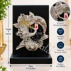 INW-9458_1 German Silver Lord Krishna Face Statue in a premium velvet box