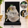 INW-9461_1 6 Inch German Silver Radha Krishna Idol in a premium velvet box