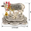 German Silver Kamdhenu Velvet Box for corporate gifting