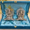 German Silver Laxmi Ganesh Gifting Idol in a premium velvet box