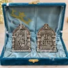 Aluminium German Silver Shubh Labh Set in a premium velvet box